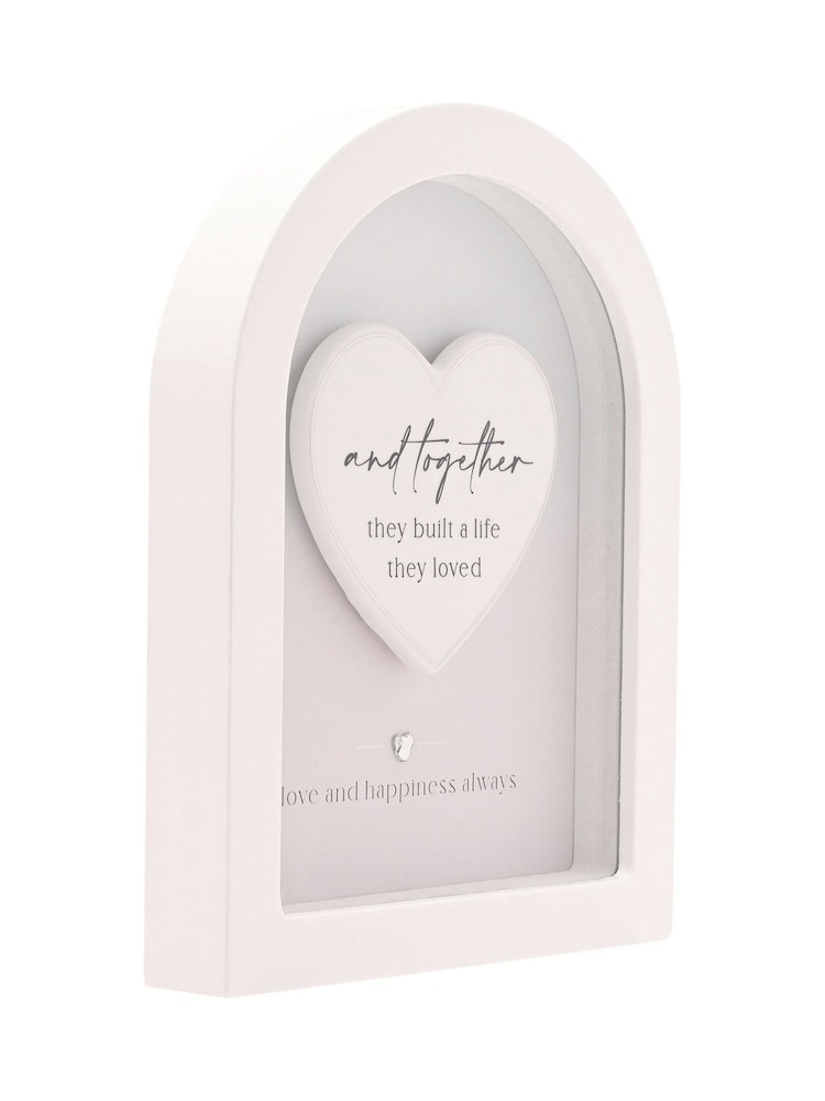 Widdop White Arch Plaque 18cm - Together - Image 2 of 8