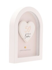 Widdop White Arch Plaque 18cm - 50 Years - Image 3 of 9