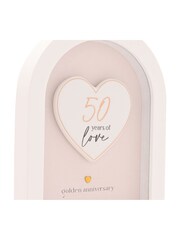 Widdop White Arch Plaque 18cm - 50 Years - Image 4 of 9