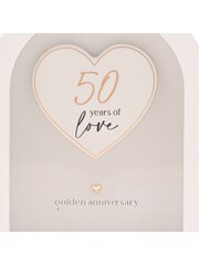 Widdop White Arch Plaque 18cm - 50 Years - Image 5 of 9