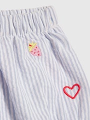River Island Blue Stripe Fruit Bloomer Top & Short Set - Image 4 of 5