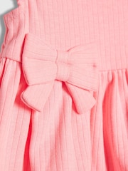 River Island Bow Peplum Rib Top and Shorts Set - Image 4 of 5
