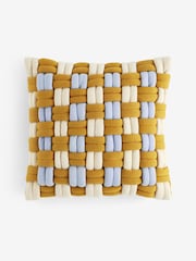 MADE.COM Morven Lattice Jersey Cushion - Larawan 4 ng 4