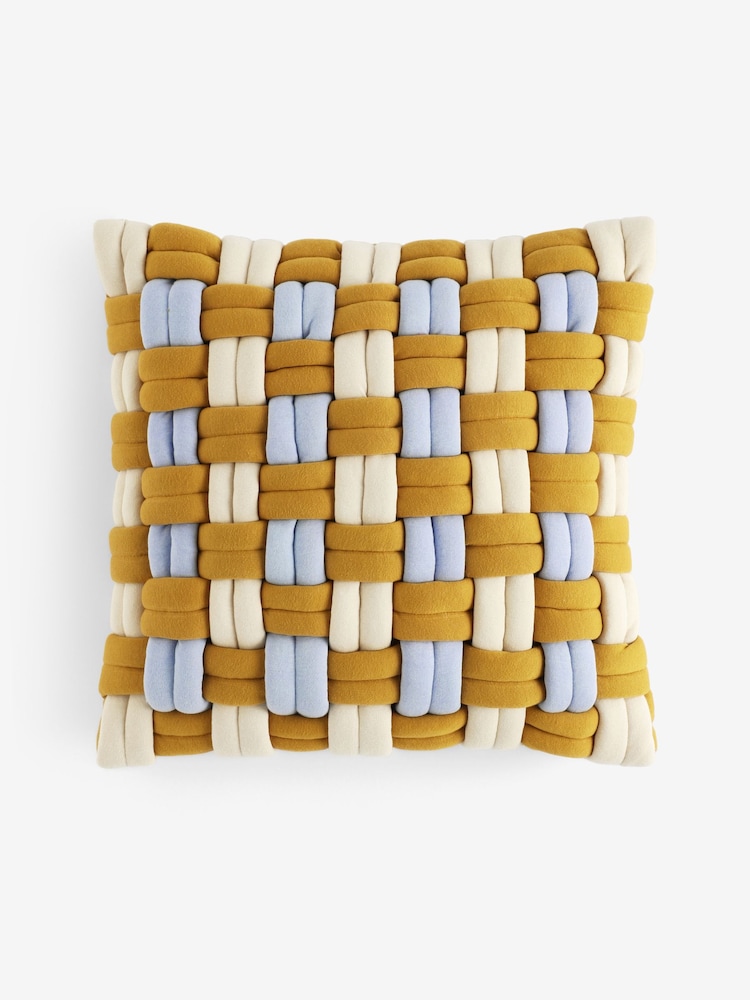 MADE.COM Morven Lattice Jersey Cushion - Larawan 4 ng 4 MADE.COM Morven Lattice Jersey Cushion - Larawan 4 ng 4