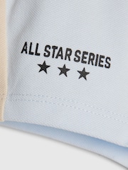 River Island Blue Basketball Polo Shirt & Short Set - Image 5 of 5