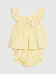 طقم من رداء عُلوي وشورت واسع مُزيَّن بزهور من River Island - صورة 3 من 5