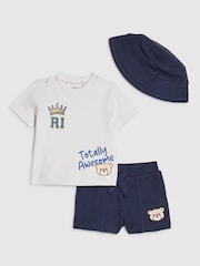 River Island Little King Top & Short 3 Piece Set - Bild 1 von 5