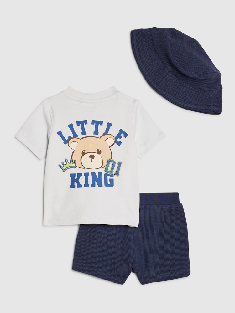 River Island Little King Top & Short 3 Piece Set - Bild 2 von 5