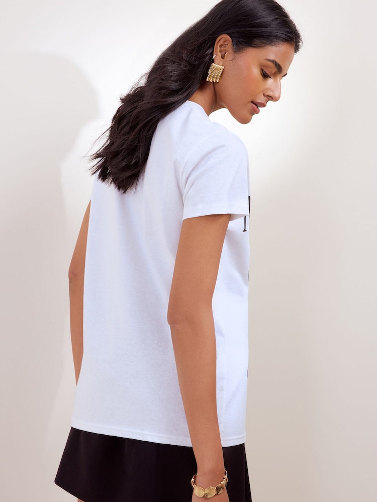 Friends Like These White Graphic T-Shirt - Image 5 of 5