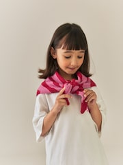 Pink Stripe Triangle Scarf (3-16yrs) - Image 3 of 8