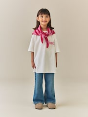 Pink Stripe Triangle Scarf (3-16yrs) - Image 4 of 8