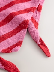 Pink Stripe Triangle Scarf (3-16yrs) - Image 6 of 8