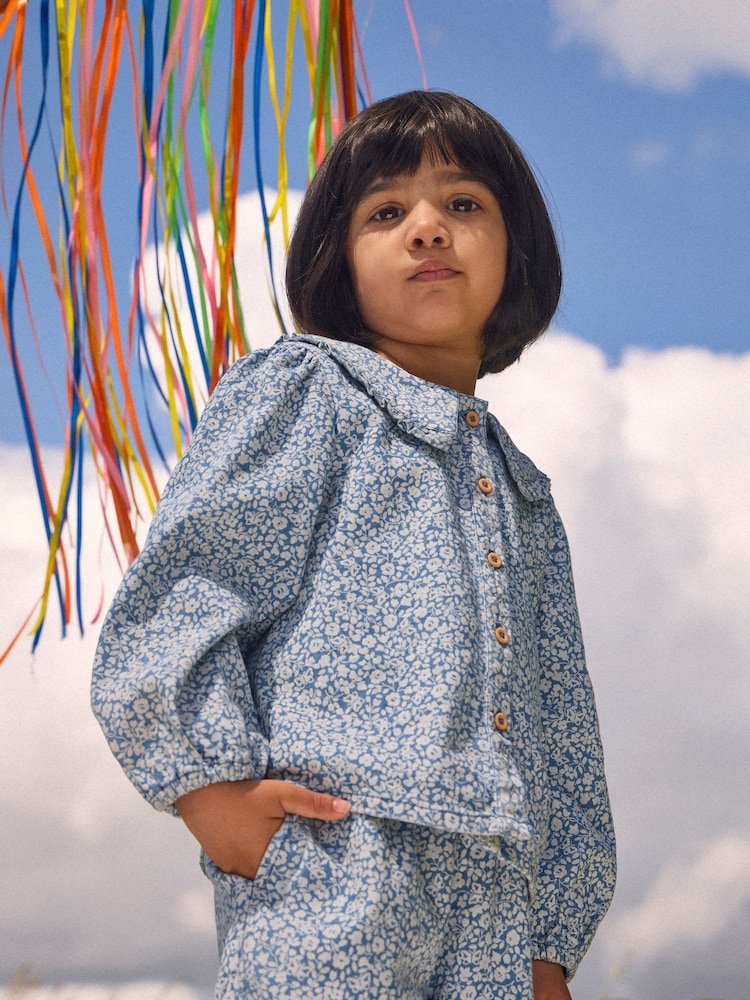 JoJo Maman Bébé Printed Shirt & Trouser Set - Imaginea 1 din 7