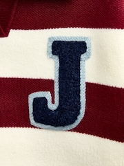 JoJo Maman Bébé Red Stripe Knitted Collar Jumper - Image 4 of 4
