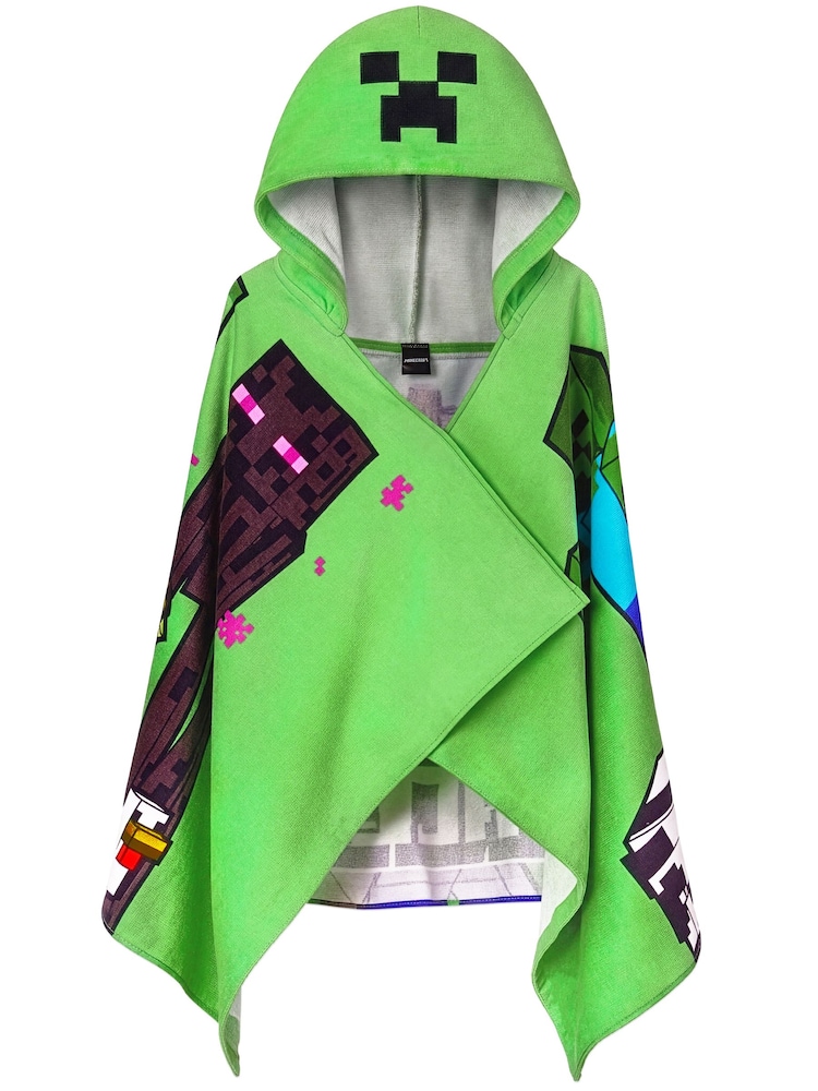 Character Green Minecraft Swimming And Bath Wrap Towel Poncho - Image 10 of 10 Character Green Minecraft Swimming And Bath Wrap Towel Poncho - Image 10 of 10