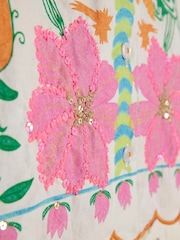 River Island Pink Palm Parrot Shirt & Shorts 3 Piece Set - Image 4 of 5