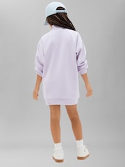 Calvin Klein Jeans Pink Kids Zip Sweatshirt Dress - Image 2 of 5