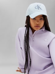 Calvin Klein Jeans Pink Kids Zip Sweatshirt Dress - Image 4 of 5