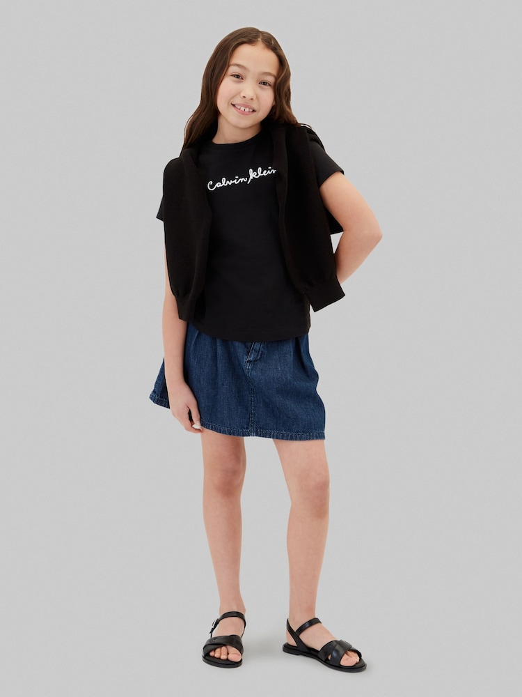 Calvin Klein Jeans Black Slim Logo T-Shirt - Image 4 of 4
