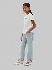 Calvin Klein Jeans Grey Slim Logo T-Shirt - Image 1 of 4