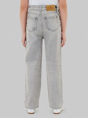 Calvin Klein Jeans Grey Barrel Leg Jeans - Image 2 of 5