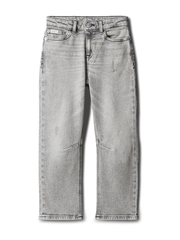 Calvin Klein Jeans Grey Barrel Leg Jeans - Image 5 of 5 Calvin Klein Jeans Grey Barrel Leg Jeans - Image 5 of 5