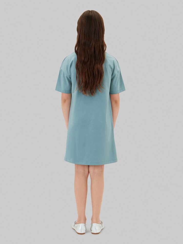 Calvin Klein Jeans Blue Signature Logo T-Shirt Dress - Image 2 of 5
