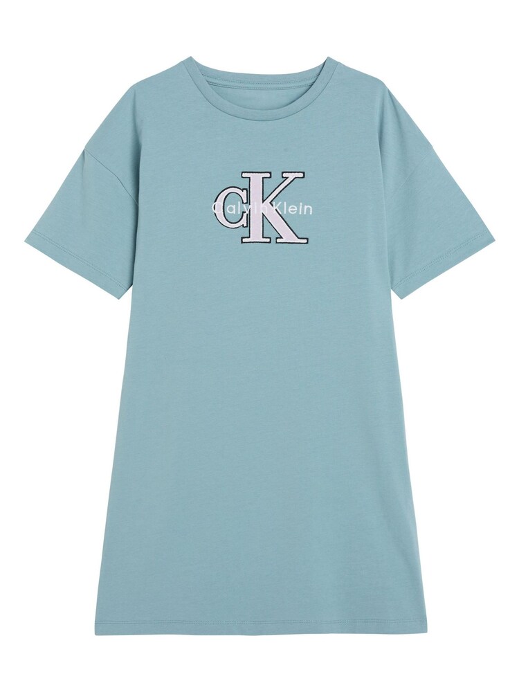 Calvin Klein Jeans Blue Signature Logo T-Shirt Dress - Image 5 of 5
