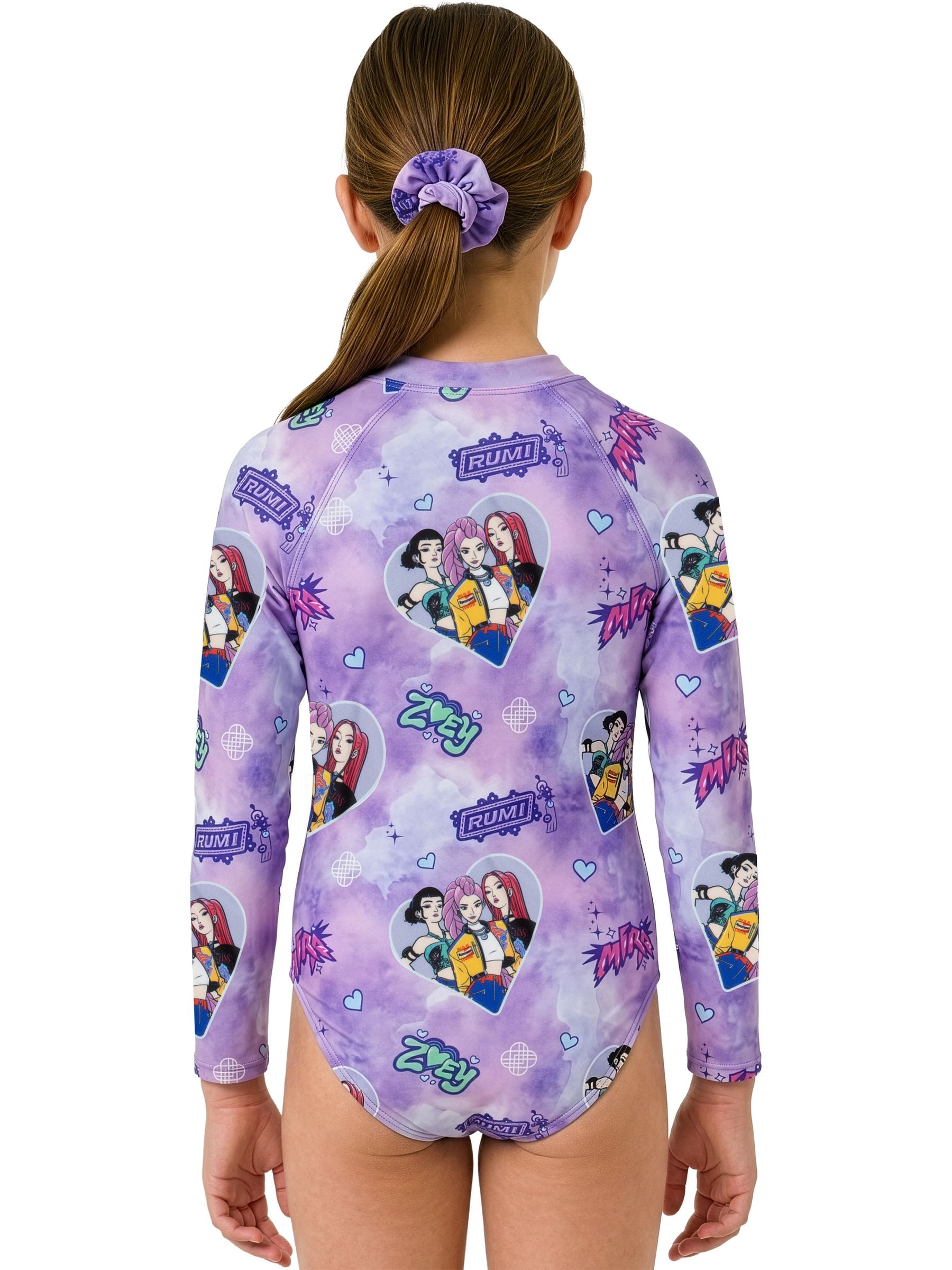 Buy Character Purple K-Pop Demon Hunters Long Sleeve Swimsuit With