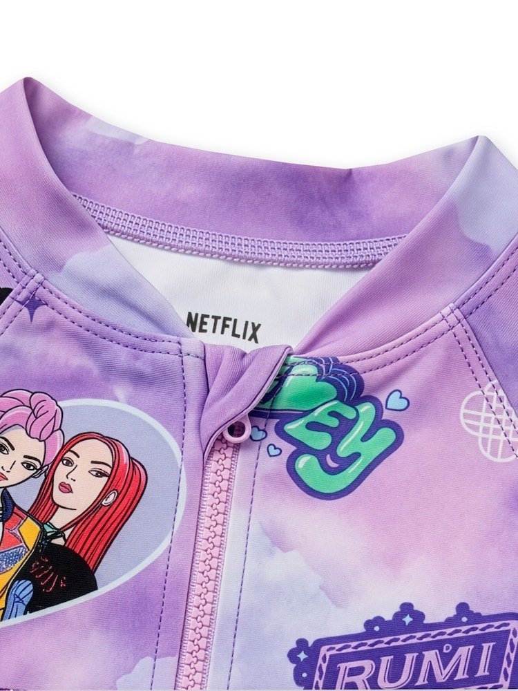 Character K-Pop Demon Hunters Long Sleeve Swimsuit With Scrunchie - Imagen 9 de 9