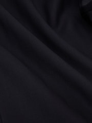 Reiss Navy Success Classic Fit Wool Single-Breasted Shadow-Stripe Suit Blazer - Image 10 of 10