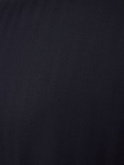 Reiss Navy Success Classic Fit Wool Shadow-Stripe Suit Trousers - Image 6 of 7