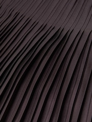 Reiss Mauve Savannah Petite Satin Pleated Midi Skirt - Image 6 of 6