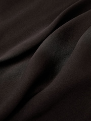 Reiss Dark Grey Gia Silk Draped Sleeveless Top - Image 6 of 6