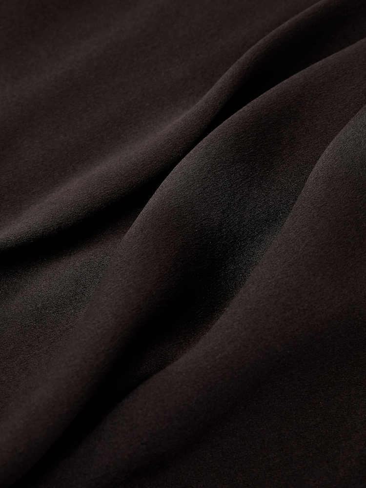 Reiss Dark Grey Gia Silk Draped Sleeveless Top - Image 6 of 6 Reiss Dark Grey Gia Silk Draped Sleeveless Top - Image 6 of 6