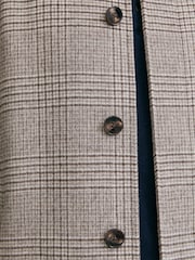 Reiss Stone Check Morpeth Wool-Blend Check Single-Breasted Overcoat - Image 10 of 11