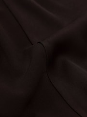 Reiss Grape Burgundy Justine Cowl-Neck Tie-Waist Midi Dress - Image 8 of 8