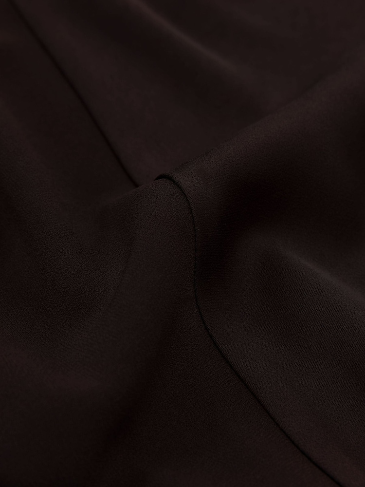 Reiss Grape Burgundy Justine Cowl-Neck Tie-Waist Midi Dress - Image 8 of 8