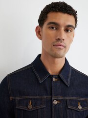 Reiss Acre Denim Trucker Jacket - Imagen 4 de 7