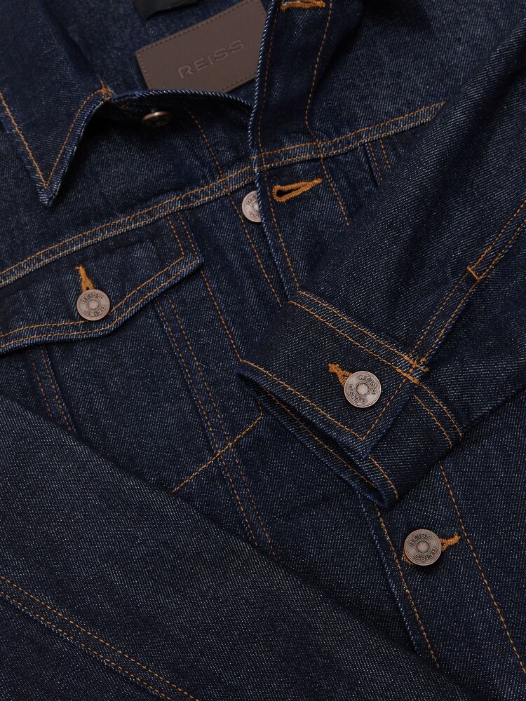 Reiss Acre Denim Trucker Jacket - Imagen 7 de 7 Reiss Acre Denim Trucker Jacket - Imagen 7 de 7