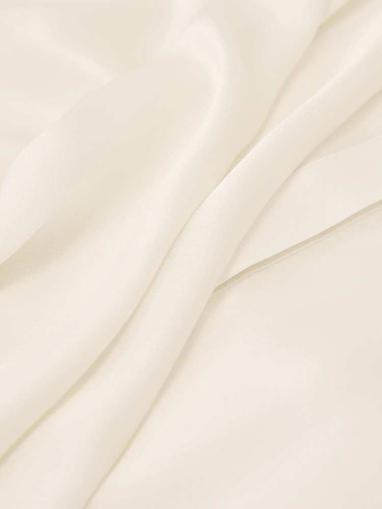 Reiss Ivory Gia Silk Draped Sleeveless Top - Image 6 of 6 Reiss Ivory Gia Silk Draped Sleeveless Top - Image 6 of 6