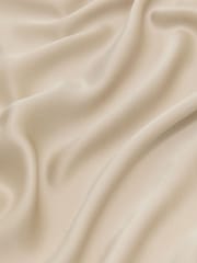 Reiss Champagne Neutral Kendra Silk Draped Split-Sleeve Top - Image 6 of 6
