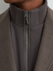 Reiss Badge Check Single-Breasted Blazer with Gilet Insert Tailored-Fit - Attēls 3 no 12