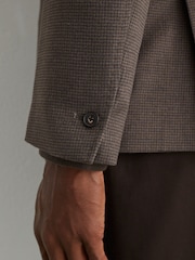 Reiss Badge Check Single-Breasted Blazer with Gilet Insert Tailored-Fit - Attēls 6 no 12