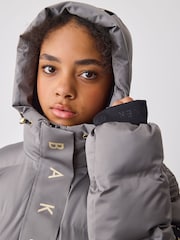Baker by Ted Baker Duşa Davamlı Uzun Xəttli İstilik Möhürü Yastıqlı Palto - 7şəkildən 6 şəkil