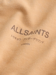 צהוב מכובס - SmallSaints חולצת טי אוברסייז מסיב כותנה עם צווארון עגול, דגם Underground - תמונה 3 מתוך 4
