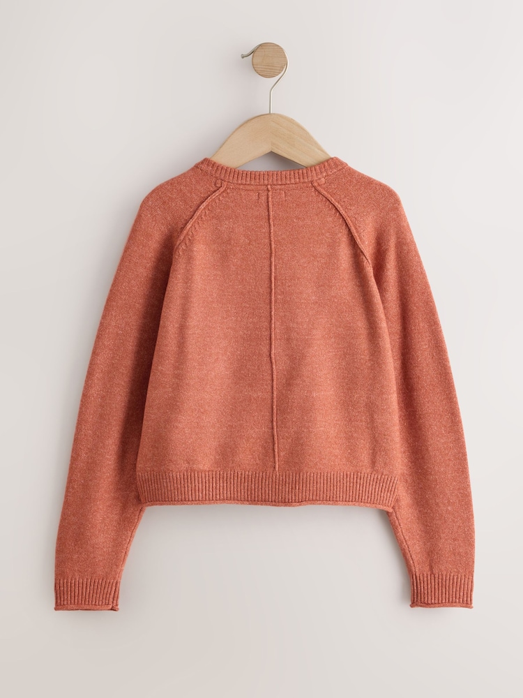 Rust Brown Henley Jumper (3-16yrs) - Image 2 of 4