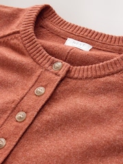Rust Brown Henley Jumper (3-16yrs) - Image 3 of 4
