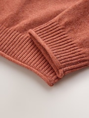 Rust Brown Henley Jumper (3-16yrs) - Image 4 of 4