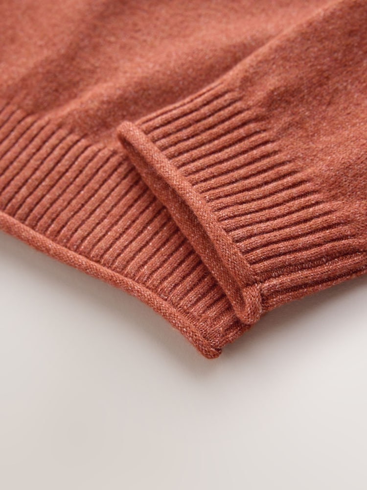 Rust Brown Henley Jumper (3-16yrs) - Image 4 of 4